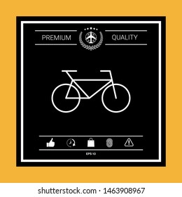 Bicycle line icon. Graphic elements for your design