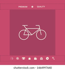Bicycle line icon. Graphic elements for your design