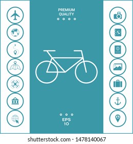 Bicycle line icon. Graphic elements for your design
