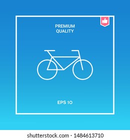 Bicycle line icon. Graphic elements for your design