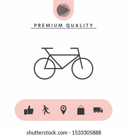 Bicycle line icon. Graphic elements for your design