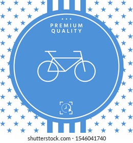 Bicycle line icon. Graphic elements for your design