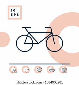 Bicycle line icon. Graphic elements for your design