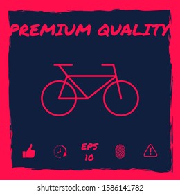 Bicycle line icon. Graphic elements for your design