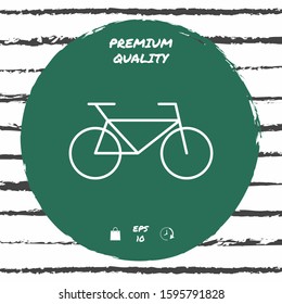 Bicycle line icon. Graphic elements for your design