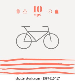 Bicycle line icon. Graphic elements for your design