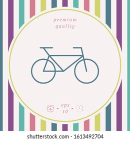 Bicycle line icon. Graphic elements for your design