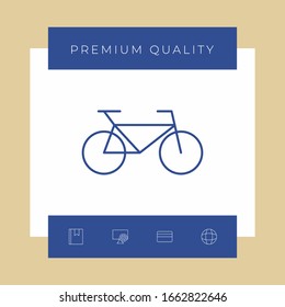 Bicycle line icon. Graphic elements for your design