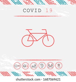 Bicycle line icon. Graphic elements for your design