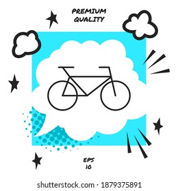 Bicycle line icon. Graphic elements for your design