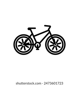 bicycle, line icon, isolated background