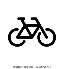 Bicycle line icon. Vector graphics