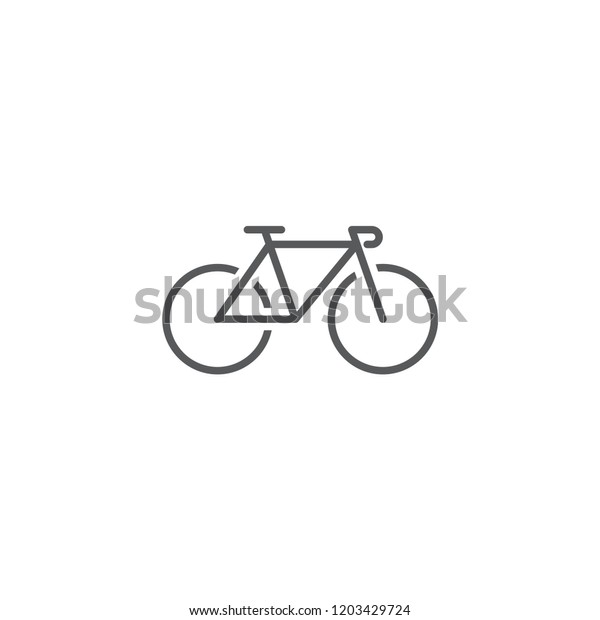 Bicycle line logo design
template