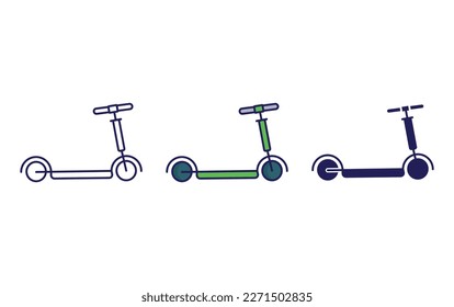 Bicycle line and solid illustration icon