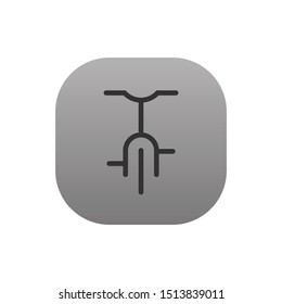 Bicycle  - Line Vector Icon