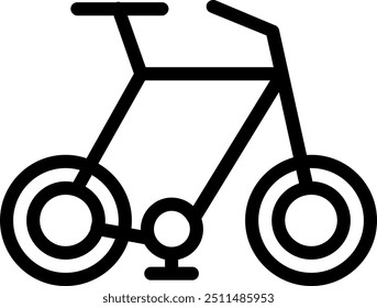 Bicycle Line Vector Icon Element