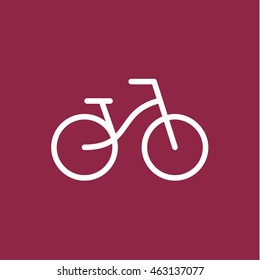 A bicycle linear, classy logotype Stock Vector an illustration with high quality and modern