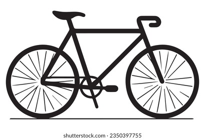 Bicicleta. icono lineal. Línea con trazo editable, diseño de imagen con el logotipo del vector de iconos de bicicleta
