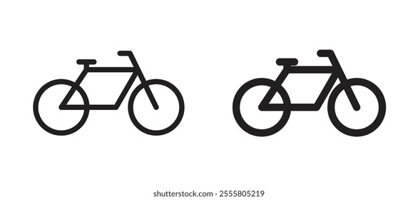 Bicycle liner icon vector set.