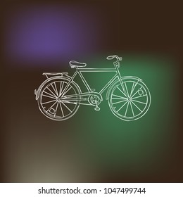 bicycle little vector icon