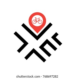 Bicycle location icon