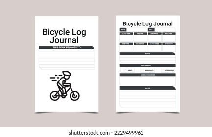 Registro de bicicletas KDP Journal para interiores de bajo contenido KDP