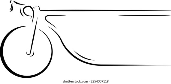 bicycle logo for advertising on white background icons vector.