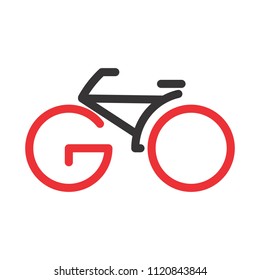 bicycle logo. cicle icon. wheel and gear symbol. vector eps 08.