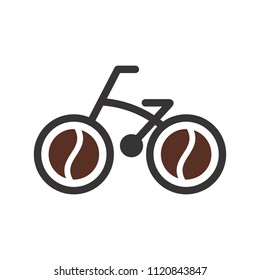 bicycle logo. cicle icon. wheel and gear symbol. vector eps 08.