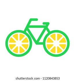 bicycle logo. cicle icon. wheel and gear symbol. vector eps 08.