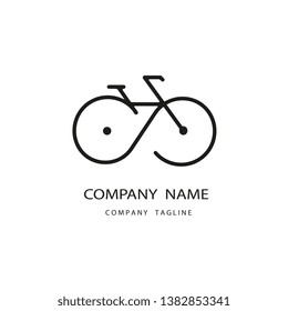 bicycle logo company icon vector