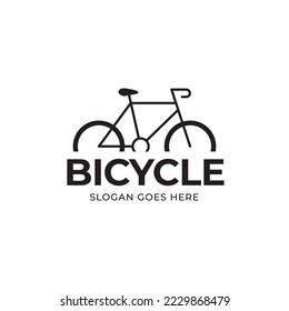 Vector de iconos de concepto del logotipo de la bicicleta. Diseño simple vector moderno.