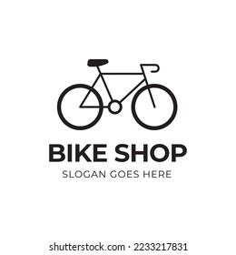 Bicycle logo concept icon vector. Simple design modern vector.
