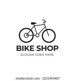 Bicycle logo concept icon vector. Simple design modern vector.