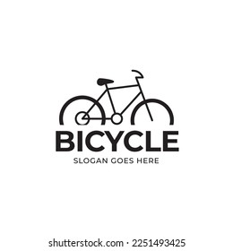 Bicycle logo concept icon vector. Simple design modern vector.