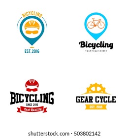Bicycle logo, Cycling theme logo