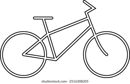 bicycle logo design icon, sports, fast, speed, template silhouette vector elements, symbol, vector, creative idea. Biking or Bicycle ride, isolated on transparent background, for sport, cycling or ui.