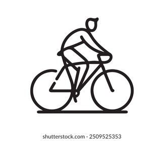 Modelo de vetor de símbolo de ícone de design de logotipo de bicicleta.