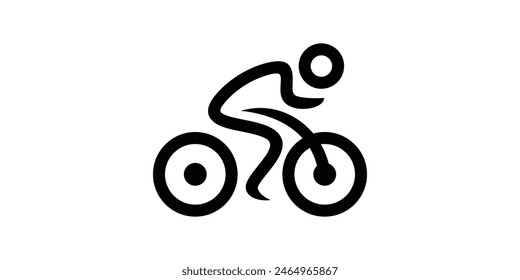 bicycle logo design, sports, fast, cycling, logo design icon, vector, symbol, creative idea.