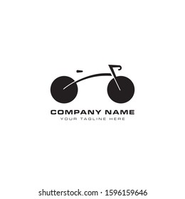 Bicycle logo design template, bike race logo design