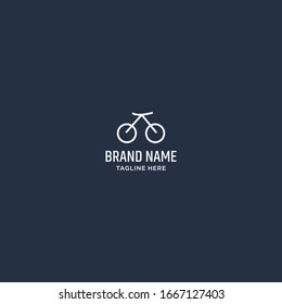 Bicycle logo design template, bike race logo design