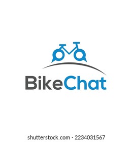 Bicycle logo design template, bike race logo design