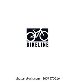 bicycle logo design template idea