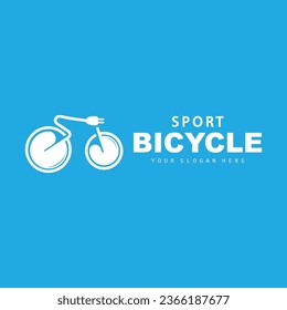 Bicycle Logo Design Template Minimalist Illustration