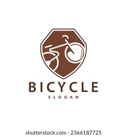 Bicycle Logo Design Template Minimalist Illustration