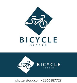 Bicycle Logo Design Template Minimalist Illustration