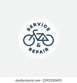 Bicycle logo design template. Vector illustration.