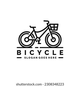 Bicycle logo design vector illustration