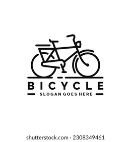 Bicycle logo design vector illustration