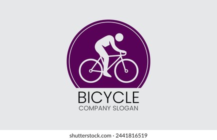 Diseño de logotipo de bicicleta Vector Icono moderno minimalista de la realeza